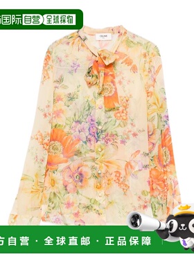 1h可退 潮奢 Celine 思琳 女士 CELINE CAPSULE 黄色衬衫 RC06T04