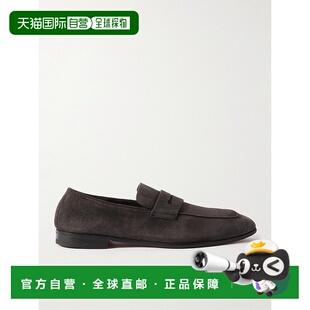 1h可退 潮奢 Zegna 杰尼亚 男士 L'Asola 绒面革乐福鞋 LHCACA467