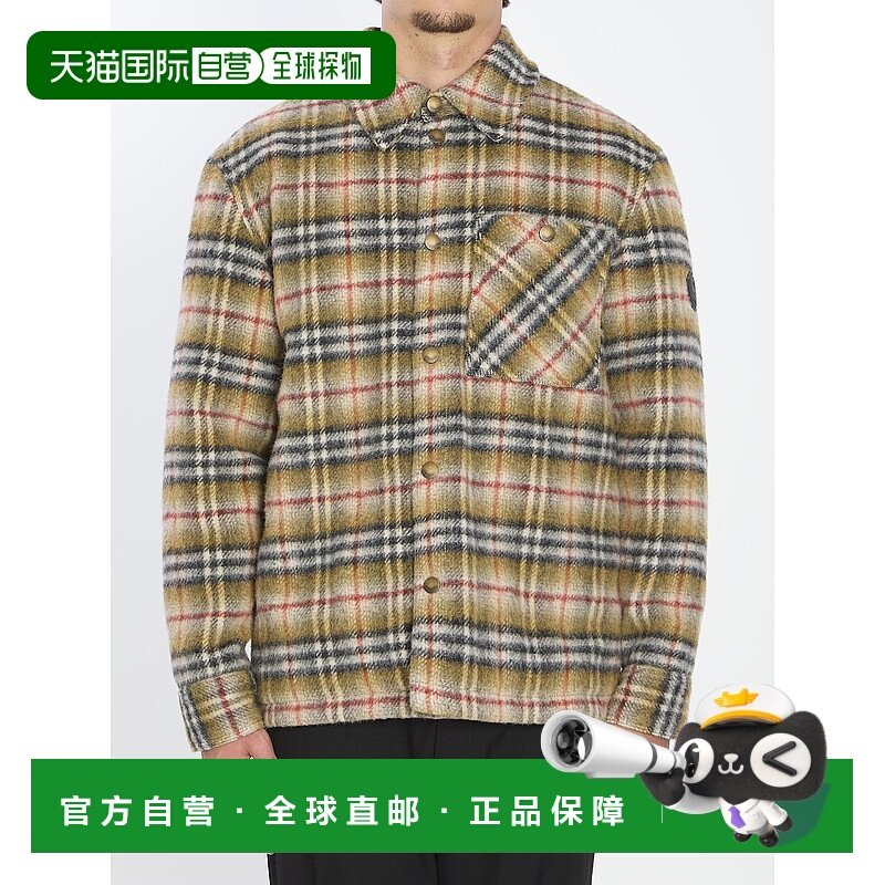 BURBERRY 男士衬衫 8110913B1001 AW2025 浅棕色 Embroidered woo