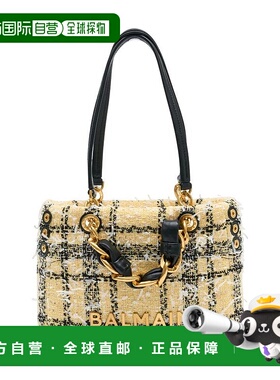 BALMAIN 女士手提包 GN1FD871TTWN SS2026 黄色 Balmain 1945 Sma