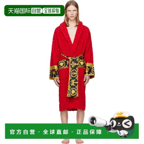 versace 范思哲 男士 红色 I ♡ Baroque 浴袍 ZACJ00008ZCOSP052Z
