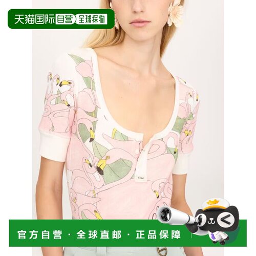 CHLOÉ 女士T恤 CH26UJH56287107 CO 白色 TOP