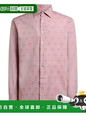 1h可退 ETRO 男士衬衫 MRIB000199TJ5B8F0052 AW2025 粉红色男装
