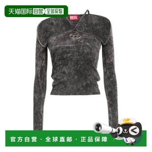 潮奢 Diesel 迪赛 女士 上衣 grey灰色 舒适时尚