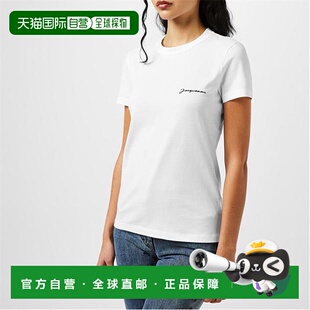 女士 素色棉质T恤 1h可退 舒适时尚 Jacquemus white白色 潮奢