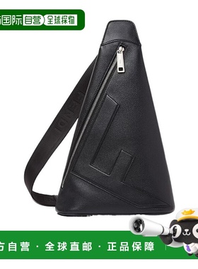 FENDI 男士双肩包 7VZ092APDRF0GXN CO 黑色 Fendi Cono 大号单肩