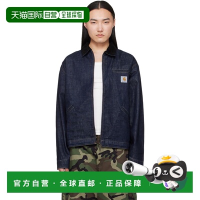 CARHARTT WIP 男士 蓝色 OG Detroit 牛仔夹克 I036593B8902BlueB