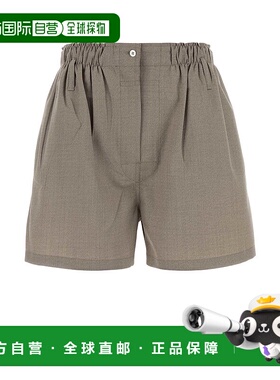 PRADA 女士短裤 P252JSOOO17FTF0036 AW2025 灰色 Prada Shorts