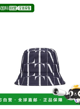 VALENTINO 男士帽子 VY2HGA11MRPNB4 SS2022 黑色 VLTN logo印花