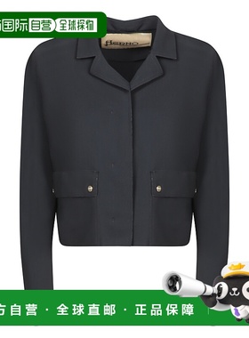 HERNO 女士西服 GA000250D13455S9300 SS2024黑色西装外套