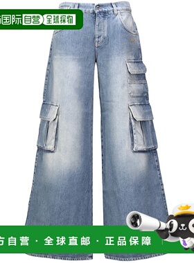 OFF-WHITE 女士牛仔裤 OWYB019F24DEN0024000 AW2025工装裤直筒裤