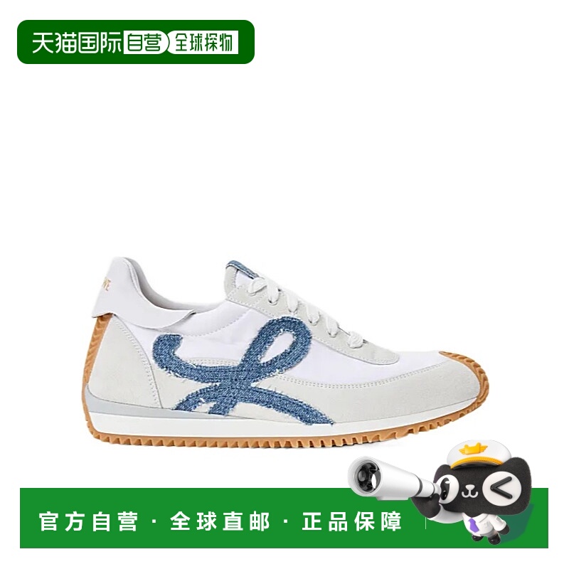 1h可退 LOEWE 女士运动鞋 L815282XAT6075 AW2025 白色 FLOW RUNN