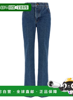 BALMAIN 女士牛仔裤 GF1MI070DG086EX AW2025 蓝色 Straight-leg