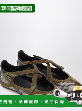 1h可退 潮奢 The Attico 女士 FLOOR 01 ARMY 绿色芭蕾平底鞋 251