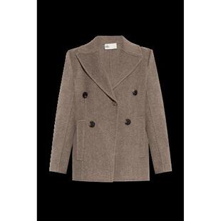 TORY BURCH 女士外套 176371096 AW2025 浅棕色 Wide twill jacke