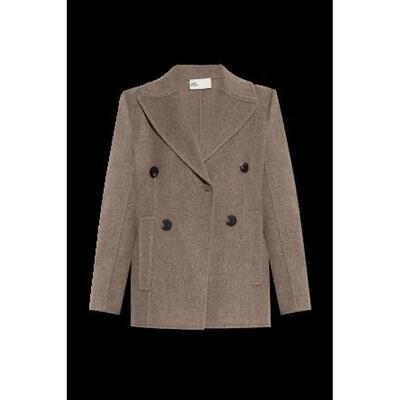 TORY BURCH 女士外套 176371096 AW2025 浅棕色 Wide twill jacke