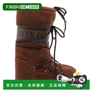 MOON BOOT 女士雪地靴 1403080M004 AW2025 深棕色 Brown Faux Fu
