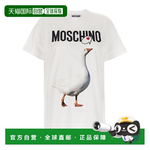 1h可退 潮奢 Moschino 莫斯奇诺 女士 logoT恤 A071505411短袖