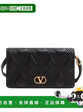 VALENTINO 女士手拿包 WP0AV2MIC0NO SS2025 黑色 迷你翻盖单肩包