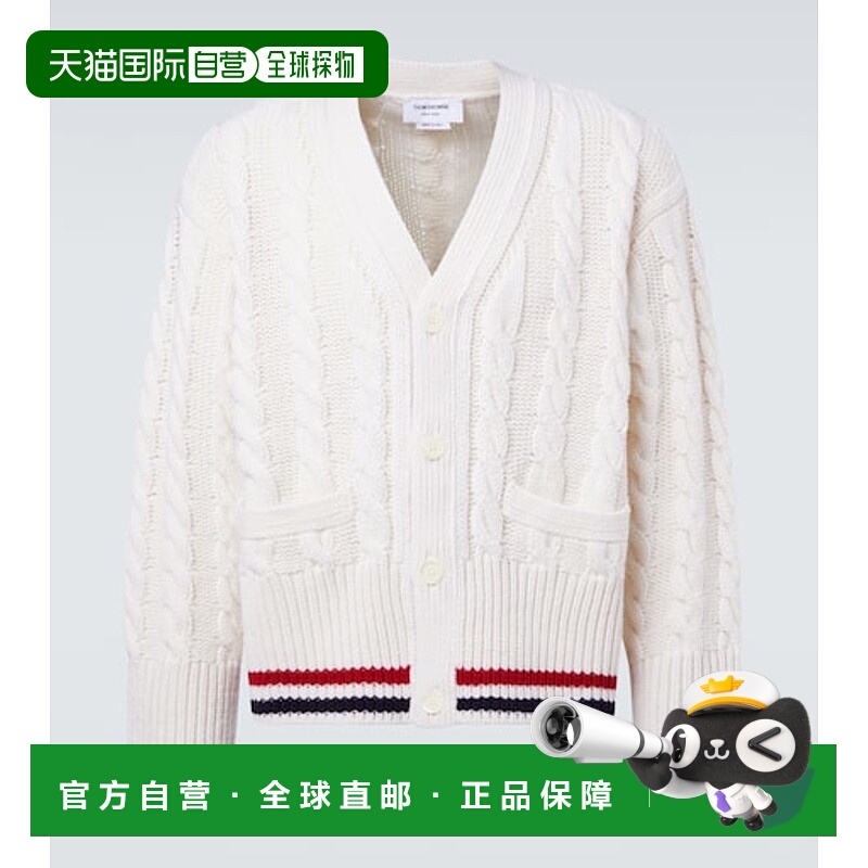 1h可退 潮奢 Thom Browne 汤姆 布朗 男士 RWB 条纹粗线针织初剪