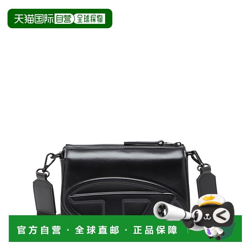 DIESEL 男士单肩包 X10223PR818T8013 SS2025 黑色 '1Dr' Black C