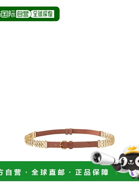 PINKO 女士腰带 105893A2XIL17Q AW2025 棕色 Chain insert belt