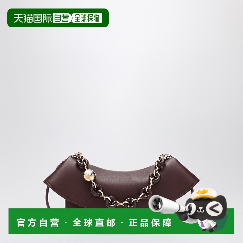 1h可退 潮奢 LOEWE 罗意威 女士 OLA 中号深酒红色包包 AP22P22X0