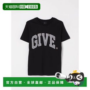 H3073809B 男童T恤 SS2025 黑色 T恤纪梵希 1h可退 短袖 GIVENCHY