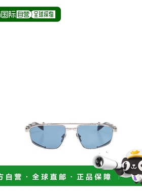 1h可退 BALMAIN 男士眼镜 BPS142F5600 AW2024 蓝色 徽标太阳镜