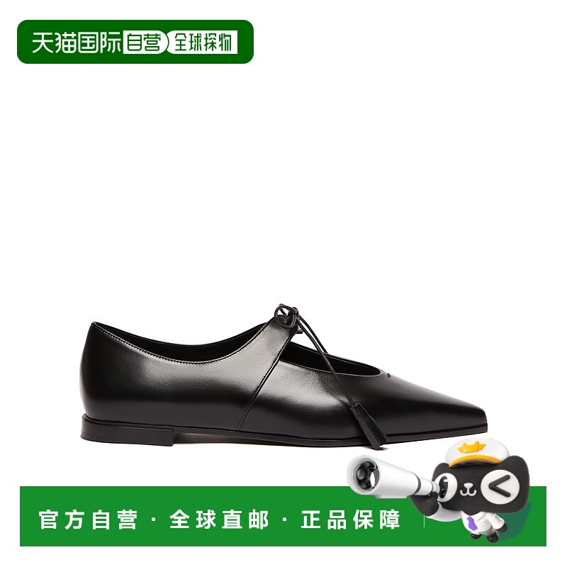1h可退 MAX MARA 女士芭蕾乐福鞋 4526115106004 AW2025 黑色