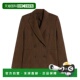 MAX 长袖 MARA 1916065206001 1h可退 棕色 女士西服 AW2025 羊毛