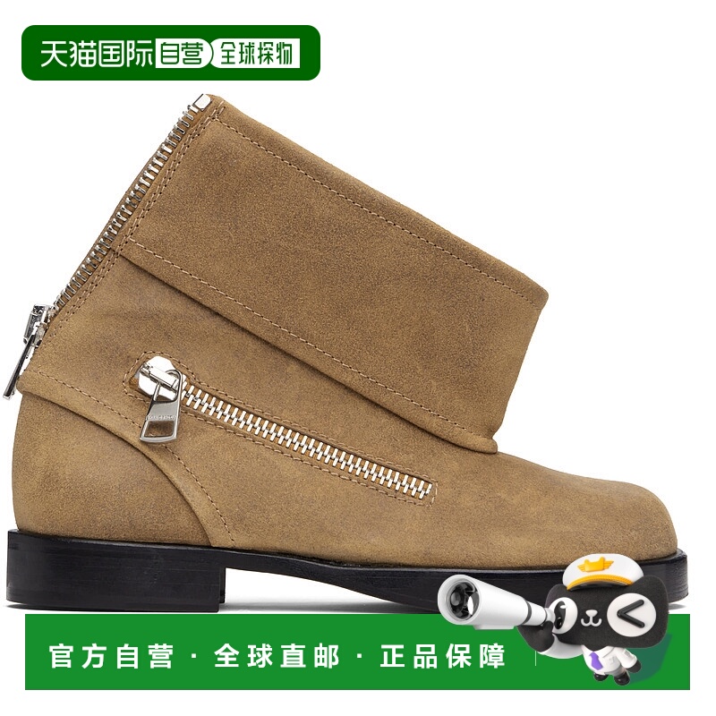 1h可退 潮奢 J.W. Anderson 女士 黄褐色 Biker 踝靴 BT0101LA031