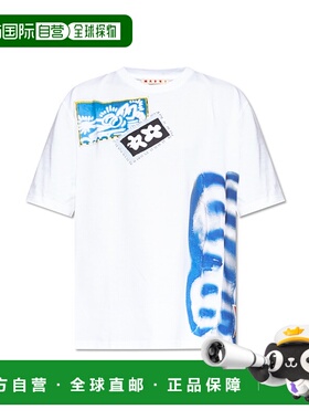 MARNI 男士T恤 HUMU0287P1USCY39PRW01 AW2025 白色