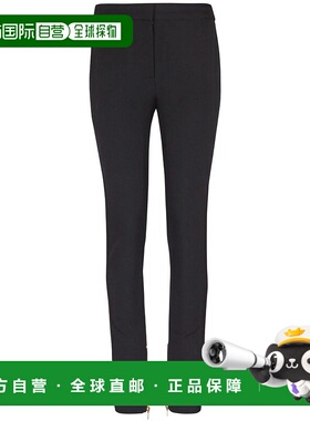 BALMAIN 女士休闲裤 FF1PM045ME54EAP AW2025 黑色 侧口袋休闲裤