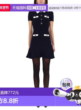 1h可退 潮奢 Self-Portrait 女士 迷你对比色领连衣裙 AW25014SNN