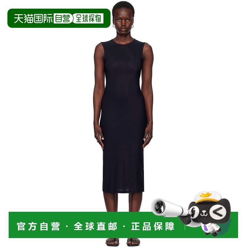 1h可退 潮奢 Jil Sander 吉尔 桑达 女士 黑色圆领连衣裙 J01CT00