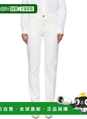 1h可退 潮奢 toteme 女士 白色 Low Taper 牛仔裤 244WRB0222FB00