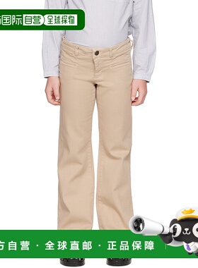 1h可退 潮奢 Bonpoint 女童 驼色 Bestie 儿童牛仔裤童装 S03GPAW