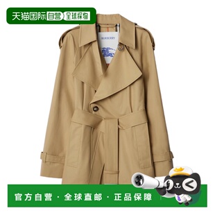 花色 BURBERRY AW2024 80955081 束腰翻领风衣 女士外套