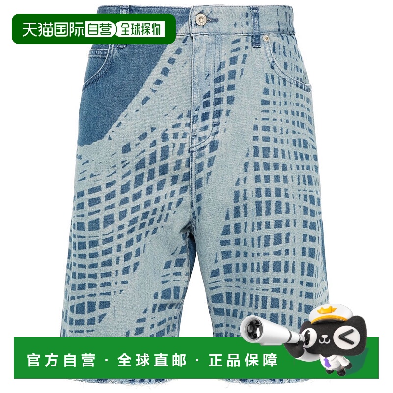 1h可退 潮奢 LOEWE 罗意威 男士 牛仔短裤 H616Y11X39