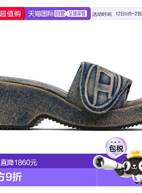 1h可退 潮奢 Diesel 迪赛 女士 蓝色 SA-OVAL D PF W Heeled 凉鞋