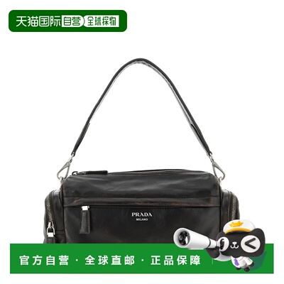 1h可退 PRADA 男士手提包 2VH217VOOO2C75F0003 AW2026 黑色