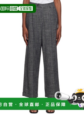 A.P.C. 女士休闲裤 VIAJOF08420IAK SS2023 黑色 腰带袢带休闲裤