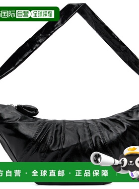 1h可退 潮奢 Lemaire 女士 黑色大号 Croissant 单肩包 BG0000LF1