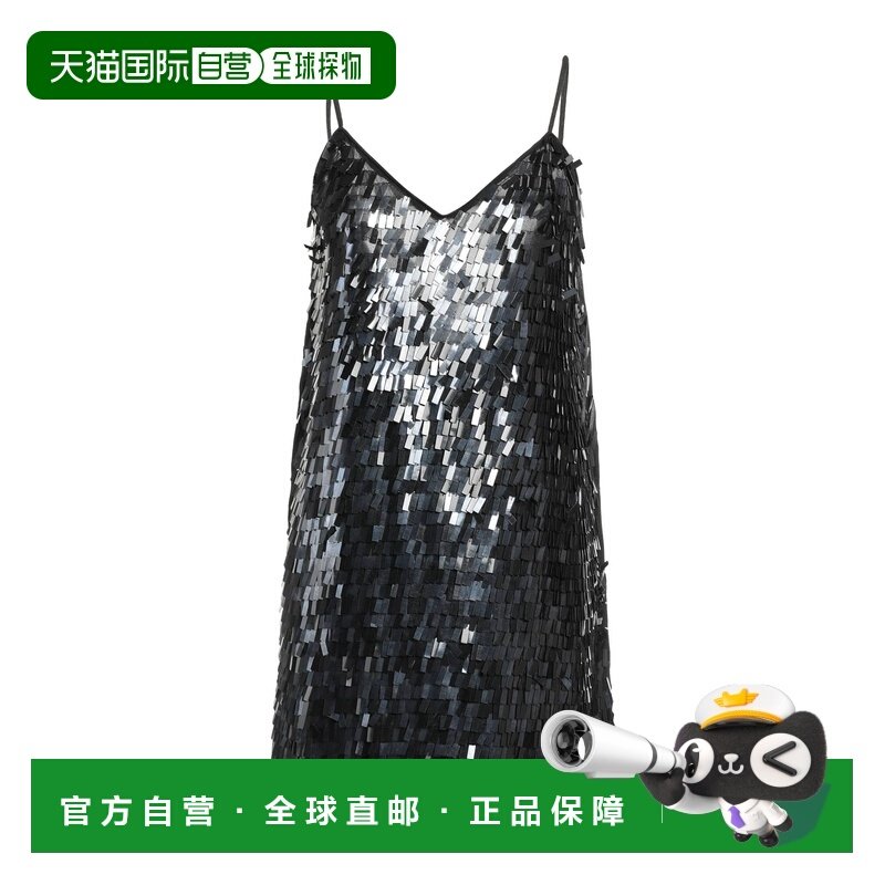 1h可退 潮奢 Pinko 品高 女士 珠片连衣裙 black黑色 舒适时尚,女装/女士精品,连衣裙,淘宝优惠券,粉丝福利购,淘宝优惠卷