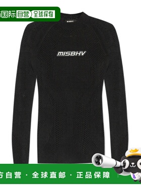 MISBHV 女士卫衣 250W526BLACK SS2025 黑色 长袖T恤
