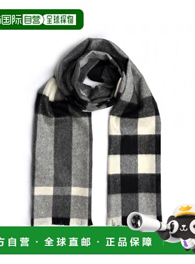 BURBERRY 女士围巾 3949026 灰色 Check Scarf博柏利