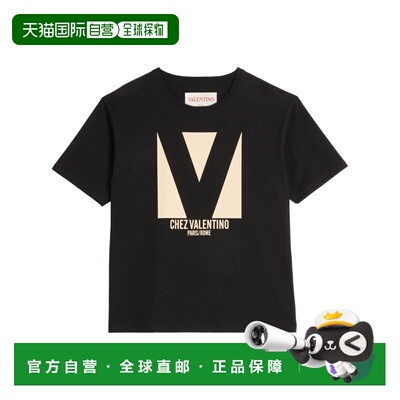 VALENTINO 男士T恤 VMG16PAQ90NO CO 黑色