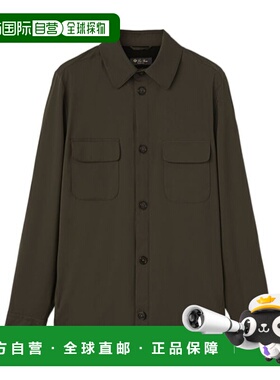 LORO PIANA 男士衬衫 FAL3621H01U AW2024 黑色 长袖衬衫