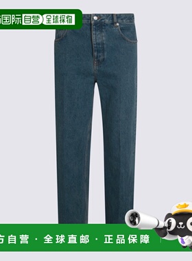 VALENTINO 男士牛仔裤 7V3DE05PB0W558 AW2025 蓝色直筒裤